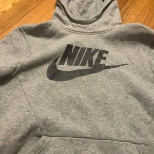 Grey turtle neck nike hoodie